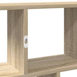 Berkfield Home Wall Cube Shelf 12 Compartments Sonoma Oak Engineered Wood in Light Brown - thumbnail 8