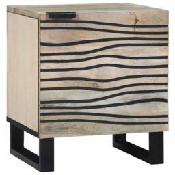Berkfield Home Durable Bedside Tables 2 pcs Natural 40 x 33.5 x 46 cm in Light Brown - thumbnail 3