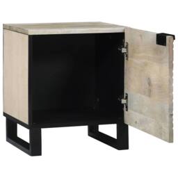 Berkfield Home Durable Bedside Tables 2 pcs Natural 40 x 33.5 x 46 cm in Light Brown - thumbnail 1