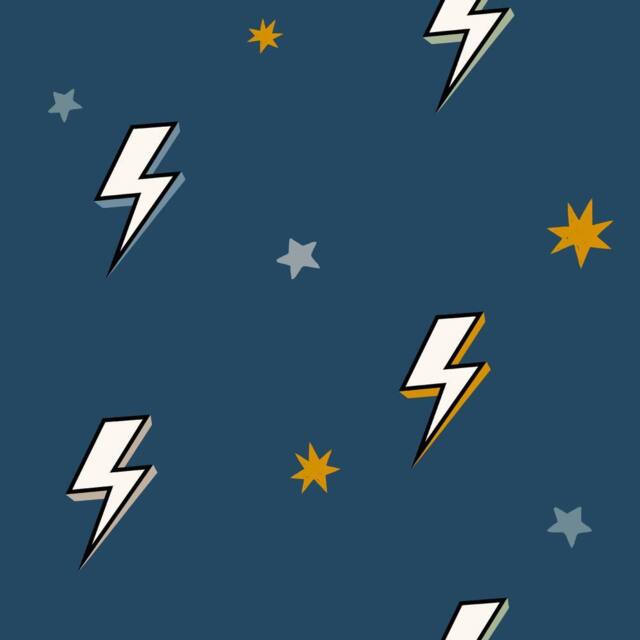 Arthouse Bolt Navy Blue Wallpaper - image 1