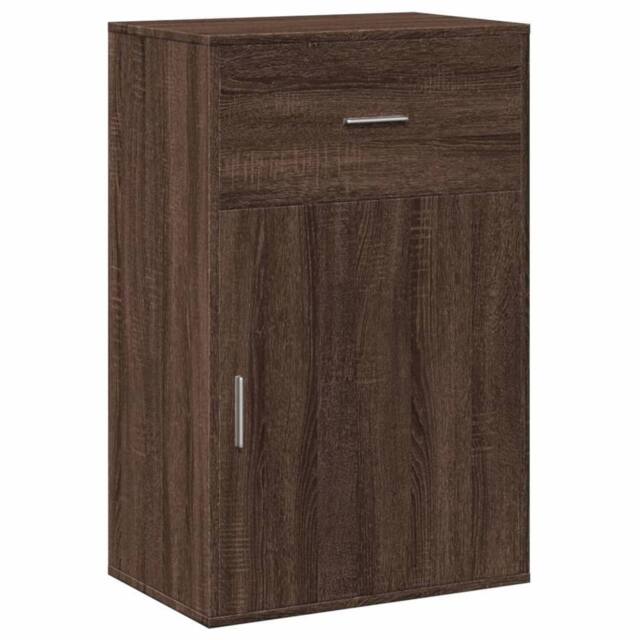 Berkfield Home Storage Cabinet Brown Oak 56.5x39x90 cm Engineered Wood - image 1