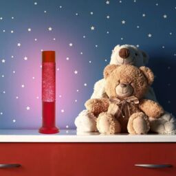 Nova Lighting Nova Baby Red Glitter Lamp - Size: 10 inches - thumbnail 4