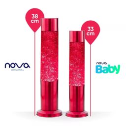 Nova Lighting Nova Baby Red Glitter Lamp - Size: 10 inches - thumbnail 3