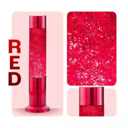 Nova Lighting Nova Baby Red Glitter Lamp - Size: 10 inches - thumbnail 1