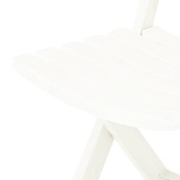 Berkfield Home Folding Garden Chairs 2 pcs Plastic White - thumbnail 6