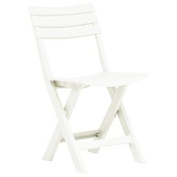 Berkfield Home Folding Garden Chairs 2 pcs Plastic White - thumbnail 2