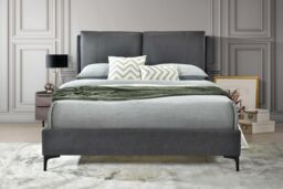 Flintshire Furniture Ltd Ashleigh PU Pillowback Bed Frame in Grey - Size: King - thumbnail 2