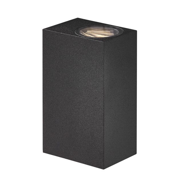 Nordlux Modern Outdoor Wall Light Black Aluminium Intergrated LED 20, 000hrs - Mains Powered, IP44 - image 1