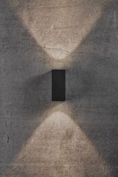 Nordlux Modern Outdoor Wall Light Black Aluminium Intergrated LED 20, 000hrs - Mains Powered, IP44 - thumbnail 4