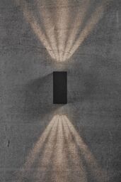 Nordlux Modern Outdoor Wall Light Black Aluminium Intergrated LED 20, 000hrs - Mains Powered, IP44 - thumbnail 7