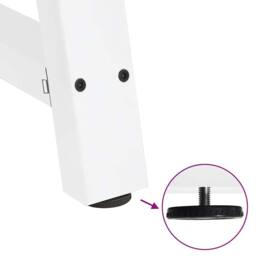 Berkfield Home Coffee Table Legs A-Shaped 2 pcs White¬†50x(72-73) cm Steel in White - thumbnail 9