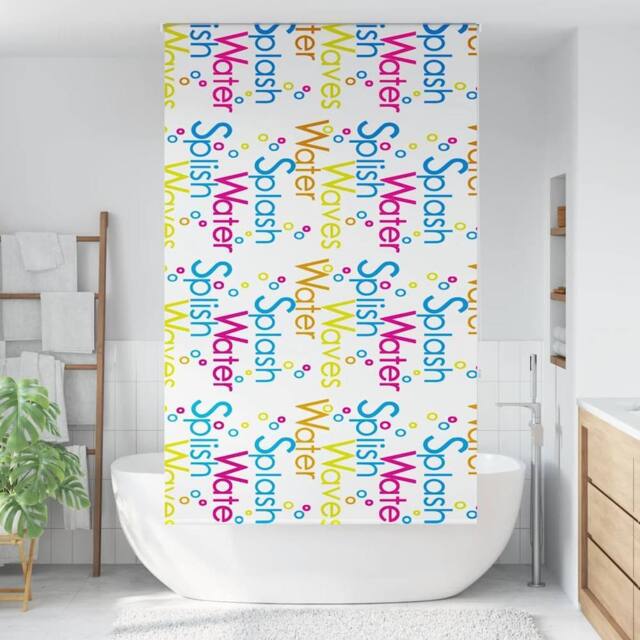 Berkfield Home Shower Roller Blind 140x240 cm Fabric Width 136 cm in White - image 1
