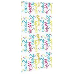 Berkfield Home Shower Roller Blind 140x240 cm Fabric Width 136 cm in White - thumbnail 4