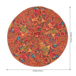 SPETLEK Tatami Round Cushion Yoga Seat Mat Orange - Size: 100 cm x 190 cm - thumbnail 2