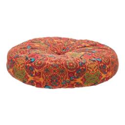SPETLEK Tatami Round Cushion Yoga Seat Mat Orange - Size: 100 cm x 190 cm - thumbnail 1