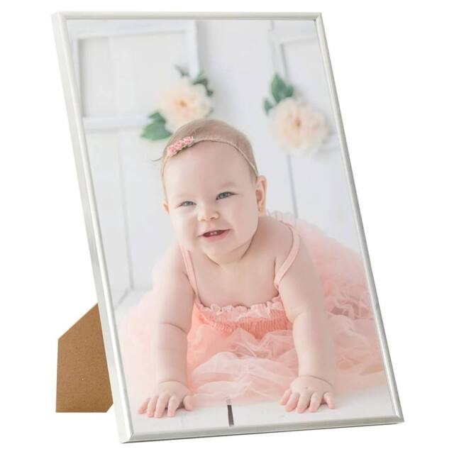 Berkfield Home Photo Frames Collage 5 pcs for Wall or Table Silver 70x90cm MDF - Size: 70x90 cm - image 1