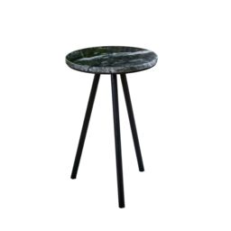 IH Design Tilden Side Table With Black Marble Top & Metal Legs - thumbnail 4