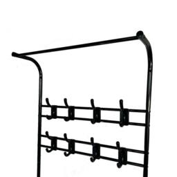 Oypla All Metal Coat Umbrella Stand Shoe Rack in Black - thumbnail 4