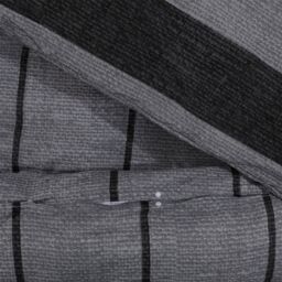 Berkfield Home Duvet Cover Set Dark Grey 200x200 cm Cotton - thumbnail 4