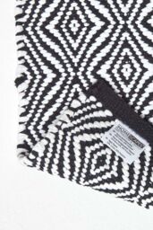 Homescapes Trance Black & White Fibre Hall Runner, 66 x 200 cm - Size: 66 cm x 200 cm - thumbnail 5