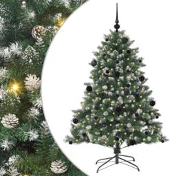 Berkfield Home Modern Artificial Christmas Tree with Stand Green 105 x 105 x 150 cm - thumbnail 3