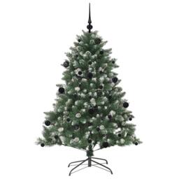 Berkfield Home Modern Artificial Christmas Tree with Stand Green 105 x 105 x 150 cm - thumbnail 4