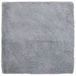 Berkfield Home Shaggy Rug High Pile NAVARRA Silver Grey 200x200 cm Polyester - Size: Medium - thumbnail 2