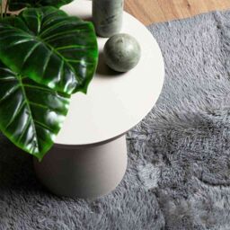 Berkfield Home Shaggy Rug High Pile NAVARRA Silver Grey 200x200 cm Polyester - Size: Medium - thumbnail 8