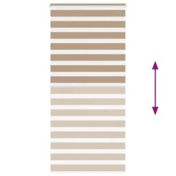 Berkfield Home Elegant Zebra Blind Sand Brown 100x230 cm Fabric Width 95.9 cm Po in Light Brown - thumbnail 5