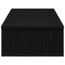 Berkfield Home Wall Shelf with Drawers Black 80x31x17 cm Engineered Wood - Size: 80 x 31 x 17 cm - thumbnail 5