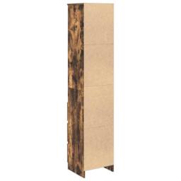 Berkfield Home Highboard Smoked Oak 37.5x35x180 cm Engineered Wood in Brown - thumbnail 8