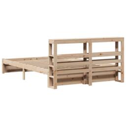 Berkfield Home Bed Frame with Headboard without Mattress 140x200 cm in Light Tan - thumbnail 8