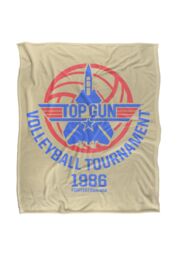 TOP GUN Volleyball Tournament Silky Touch Super Soft Throw Blanket 152 X 127 cm in White - thumbnail 1