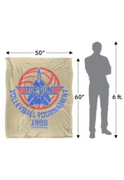 TOP GUN Volleyball Tournament Silky Touch Super Soft Throw Blanket 152 X 127 cm in White - thumbnail 5
