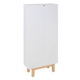 Wyld and Coco White MDF 3-Compartment Wall-Mounted Shoe Cabinet - thumbnail 6