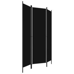Berkfield Home 3-Panel Room Divider Black 150x180 cm - thumbnail 3