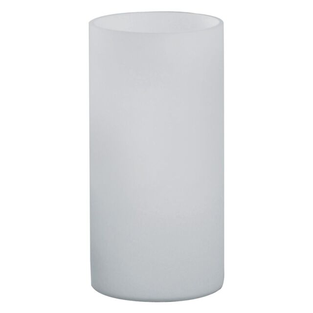 Loops Table Desk Lamp Shade White Glass Opal Matt In Line Switch Bulb E14 1x60W - image 1