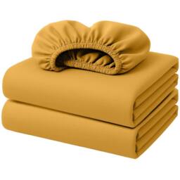 Grace Premium Microfiber 40cm Extra Deep Pocket Fitted Sheets in Gold - Size: Single Fitted - thumbnail 3