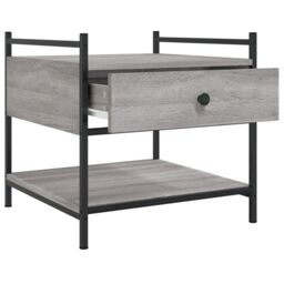 Berkfield Home Coffee Table Grey Sonoma 50x50x50 cm Engineered Wood - Size: 50 x 50 x 50 cm - thumbnail 5