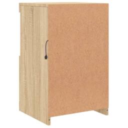 Berkfield Home Sideboard with LED Lights Sonoma Oak 41x37x67 cm in Brown - Size: 41 x 37 x 67 cm - thumbnail 9