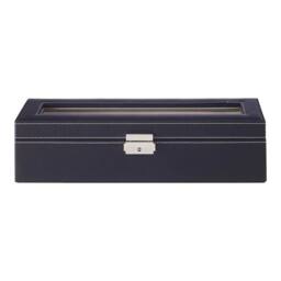 Kelvenix 6-Slot Lockable Watch Display Box in Black - thumbnail 3