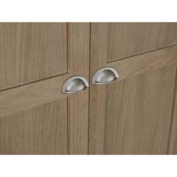 Cheshire Premium Hudson Limed Oak 2 Door & 1 Drawer Wardrobe in Limed Oak in Light Oak - thumbnail 9