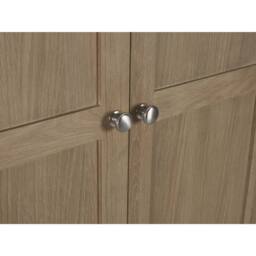 Cheshire Premium Hudson Limed Oak 2 Door & 1 Drawer Wardrobe in Limed Oak in Light Oak - thumbnail 7