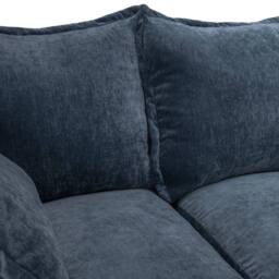 Furnishings For Less UK Colby Blue 5 Seater L Shaped Corner Sofa Fabric - thumbnail 4
