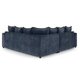 Furnishings For Less UK Colby Blue 5 Seater L Shaped Corner Sofa Fabric - thumbnail 3