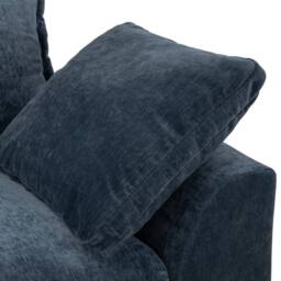 Furnishings For Less UK Colby Blue 5 Seater L Shaped Corner Sofa Fabric - thumbnail 5