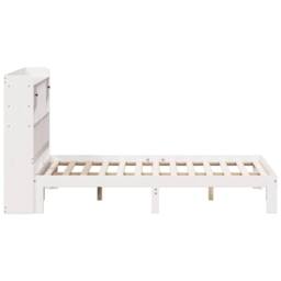 Berkfield Home Bookcase Bed without Mattress White 140x190cm Solid Wood Pine - Size: 140x190 cm - thumbnail 5