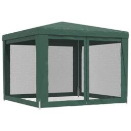 Berkfield Home Party Tent with 4 Mesh Sidewalls Green 3x3 m HDPE - thumbnail 5