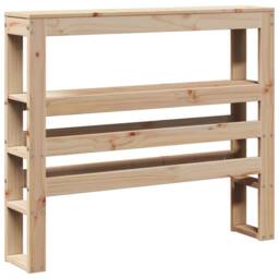 Berkfield Home Bed Frame without Mattress 75x190 cm Small Single Solid Wood Pine in Natural - thumbnail 8