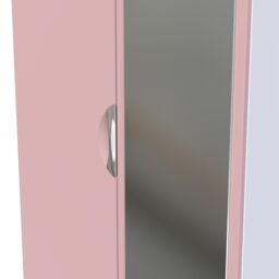 Ready Assembled 2 U Holborn 2 Door Mirrored Robe (Ready Assembled) in Dusty Pink - Size: Large - thumbnail 5